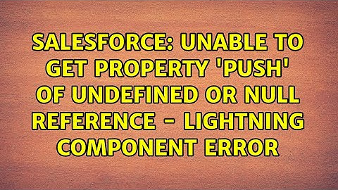 Unable to get property 