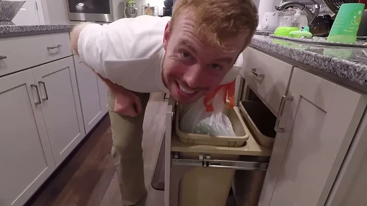 Trash bag stuck in trash can!