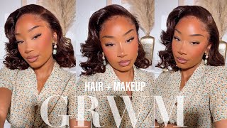 GRWM | Easy + Flawless Everyday Hair + Makeup Tutorial | WowAfrican Hair Co.