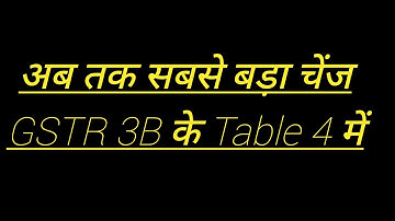 Negative Values in Table 4 (ITC) of GSTR-3B are now LIVE on GST portal