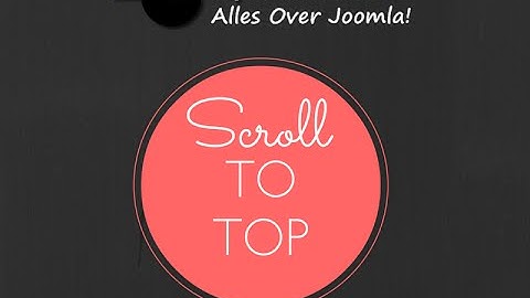 scroll to top functie voor joomla