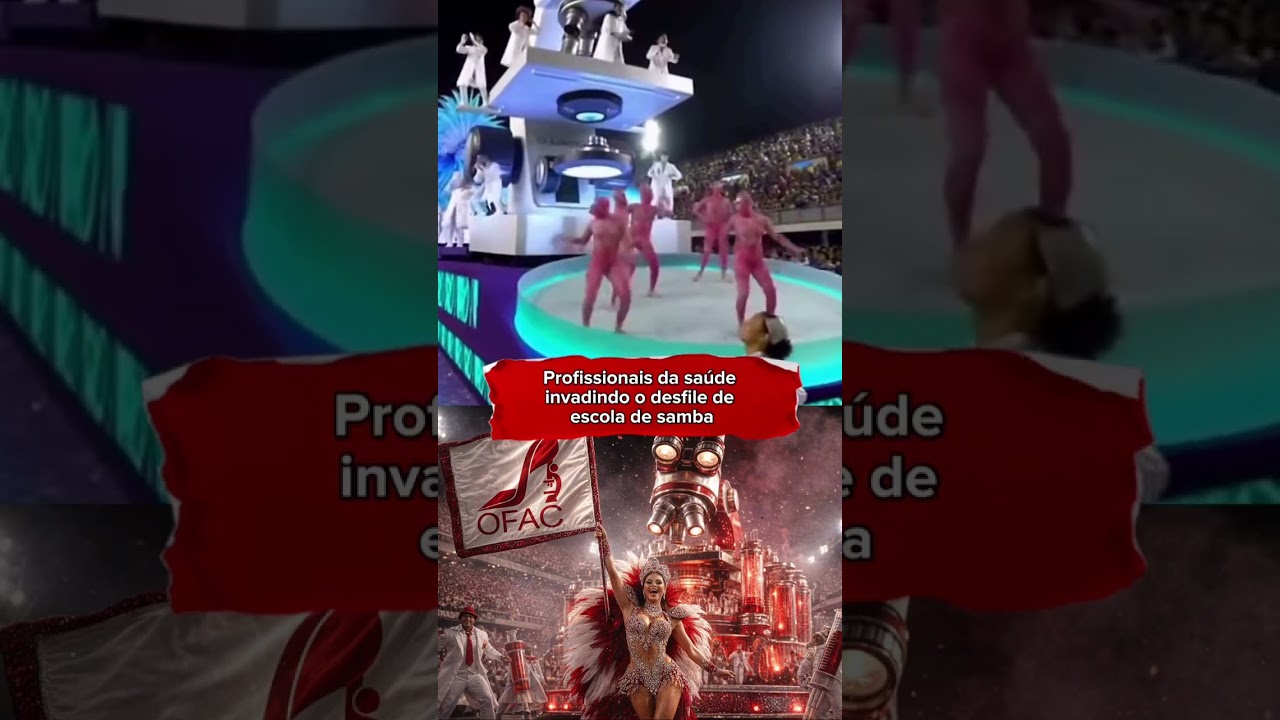 E aí você viu quem invadiu o desfile da escola de samba?😅 Homenagem ao profissional da saúde né?