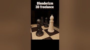 chess animation in Blender.freelance!!!! #shorts  #3dmodeling