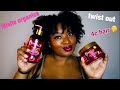 Mielle organics leave-in & twisting soufflé| Twistout on 4chair