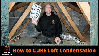 Condensation in loft ?  Cheap and easy fix using Felt Lap Vents   #condensation