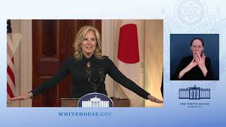 First Lady Jill Biden Hosts a Media Preview for the Japanese State Dinner
