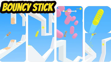 Bouncy Stick Game Gameplay Walkthrough All Levels 1-15 (iOS-Android)