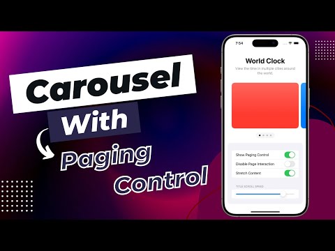 SwiftUI Animated Carousel Slider With Paging Control - iOS 17 - Xcode 15