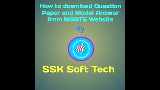 How to download Question Paper and Model Answer from MSBTE Website screenshot 2