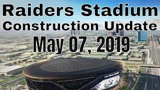 Las vegas raiders stadium construction update taken on tuesday, may
07, 2019. big red put up another canopy truss either last night or
early this morning. th...