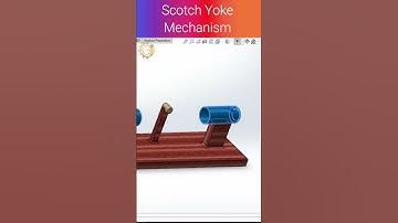 Scotch Yoke Mechanism #shorts #short #cadmonkeys #solidworks #shortsfeed