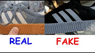 Real vs fake Adidas Samba rose. How to spot fake Adidas sambarose and sambae shoes