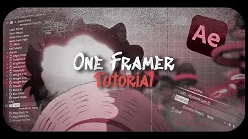 How to Make a ONE FRAMER in After Effects (Quick Tutorial)