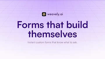AI Forms and Surveys with Weavely.ai