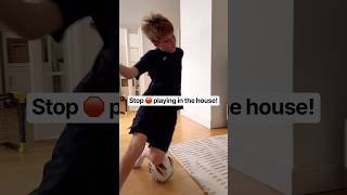 No ball in the house! #stop #football #house