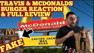 TRAVIS X MCDONALDS X BURGER REVIEW X COLLABORATION REVIEW X REACTION VIDEO