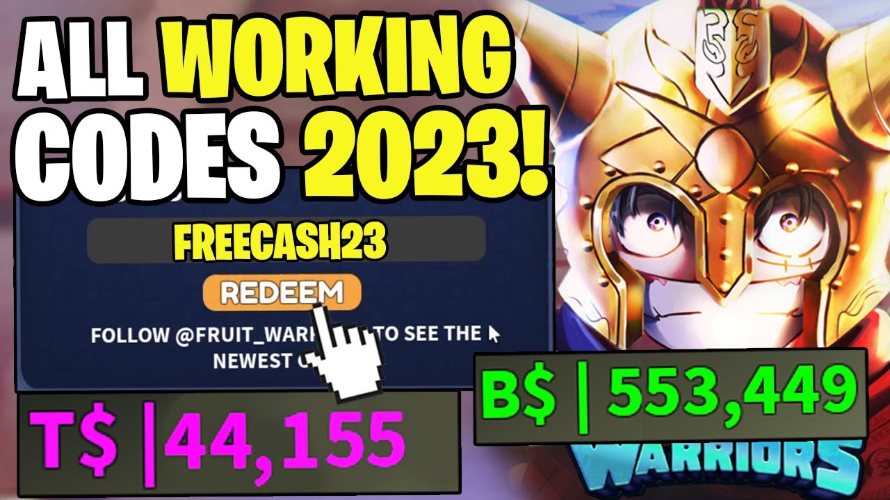 NEW* ALL WORKING CODES FOR FRUIT WARRIORS IN 2023! ROBLOX FRUIT