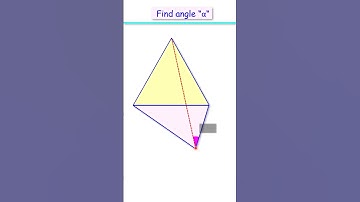 85) Find ∠α - in equilateral & isosceles △      #maths