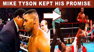 HOW MIKE TYSON KEPT HIS PROMISE TO MOHAMMAD ALI.