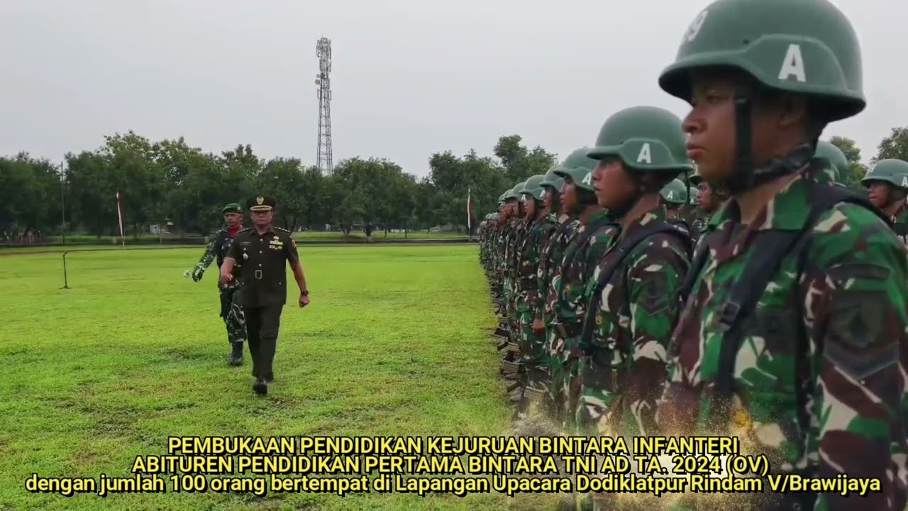 PEMBUKAAN PENDIDIKAN KEJURUAN BINTARA INFANTERI ABITUREN DIKMABA TNI AD TA. 2024