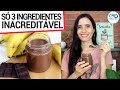 PUDIM DE CHOCOLATE COM BANANA SÓ 3 INGREDIENTES! SEM AÇÚCAR E SEM AMIDO! MUITO FÁCIL E SAUDÁVEL!