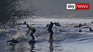 Incredible Severn Bore Wave