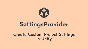 Use the Unity SettingsProvider to add Custom Project Settings to your Game or Asset Store package