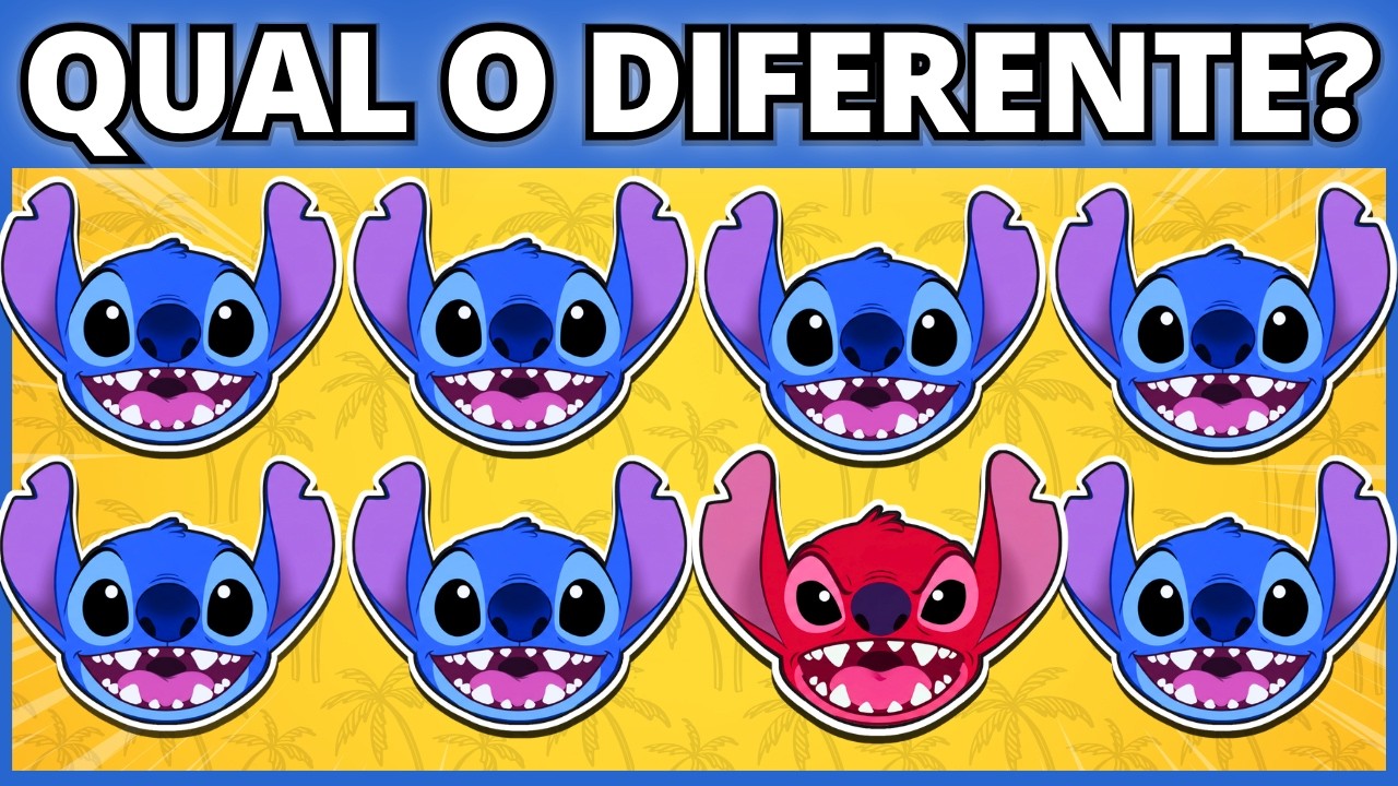 🌊🌸 LILO E STITCH |  30 MEGA DESAFIOS  | Apenas 3% vai conseguir acerta tudo! | 