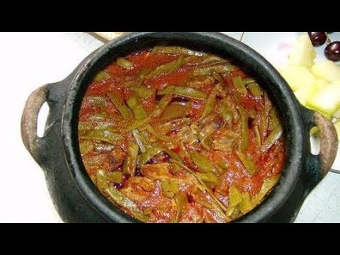 طريقة عمل مرق الفاصولياء الخضراء باللحم المفروم طبخة المرق