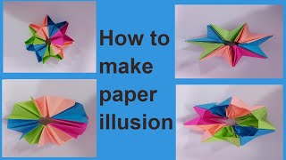 How to make Creative Handicraft/ illusion Origami / Papercraft /DIY/ anamorphic/ anamorphic art