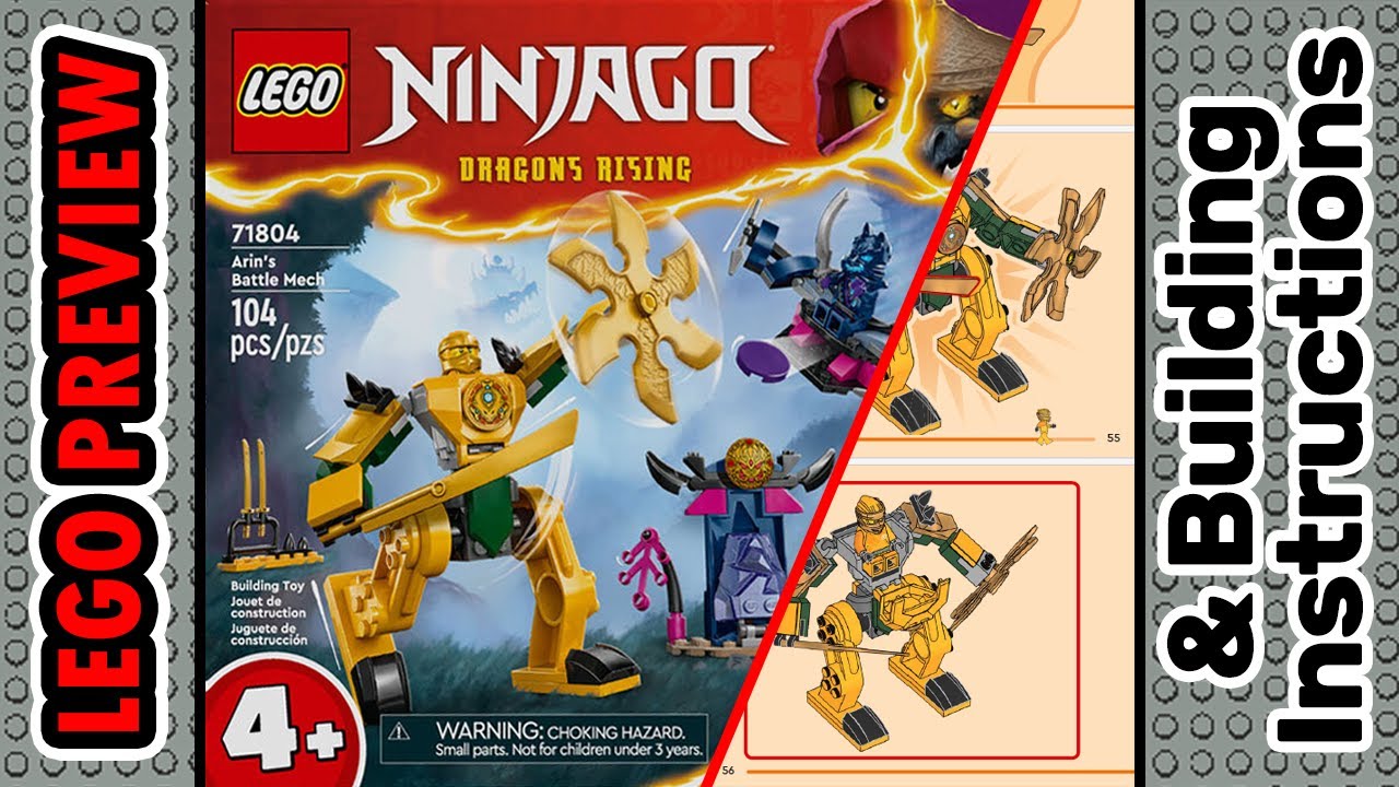 PREVIEW: 71804, LEGO Ninjago, Arin's Battle Mech & Building ...
