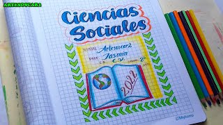 Mira! como hacer una Portada de CIENCIAS SOCIALES