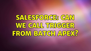 Salesforce: Can we call trigger from batch apex?