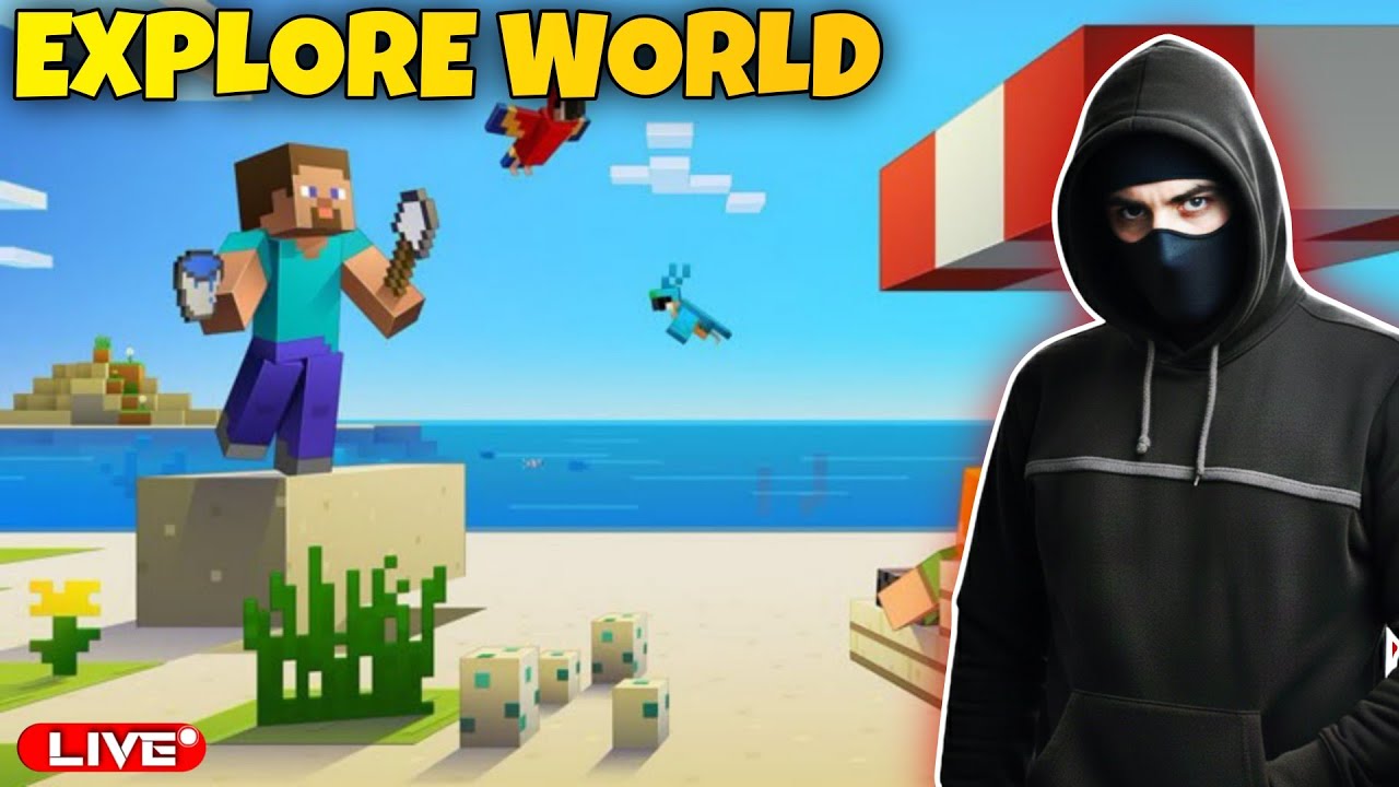 MINECRAFT LIVE STREAM 🔴 | EXPLORE WORLD 🌍 - YouTube
