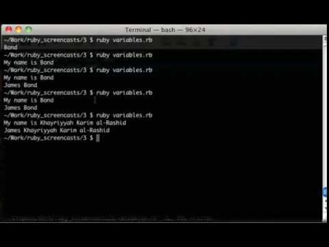 Ruby: переменные (эпизод 3)