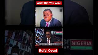 Rufai Oseni, Arise TV's Morning Show co-anchor, “WHAT DID YOU WIN #youtubeshorts #shorts #inec