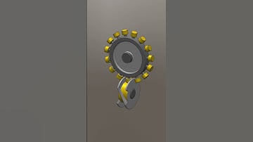 Intermittent Rotation Mechanism (Mechanical Movement Part 67) #mechanism #animation