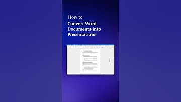 Turn Word Documents into Presentations in SECONDS with AI