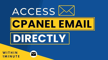 How To Access Cpanel Email Directly 2025 | Cpanel Webmail Login
