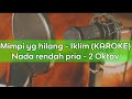 Mimpi Yang Hilang - Iklim (Karoke) Nada rendah Pria / Minus 2 Oktave