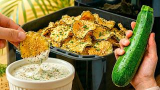 I Stopped Buying Chips After Trying This Zucchini CRUNCH Trick! Air Fryer Magic 🤯
