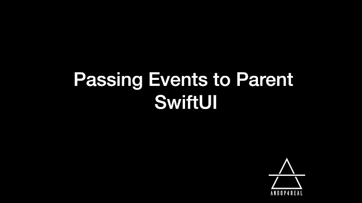 SwiftUI: Pass events from child views to parent