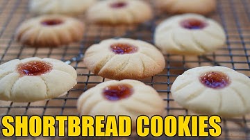 Strawberry Shortbread Cookies Recipe | Thumbprint Cookies