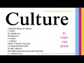 Organizations of culture trait  ethos  cultural relativism  ethnocentrism vs xenocentrism