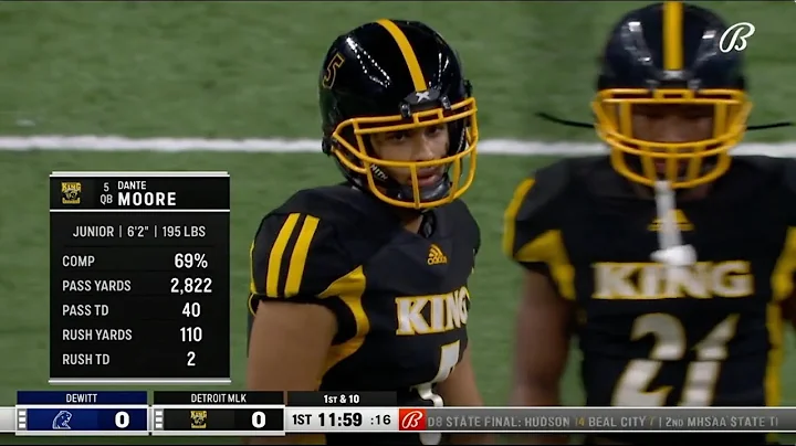 HIGHLIGHTS: Dante Moore and King beat DeWitt 25-21...