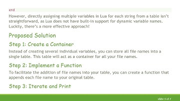 The Ultimate Guide to Creating a Variable with Strings from a Table in Lua
