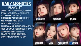PLAYLIST - BABY MONSTER  | COVER SONGS (GONE,STAY,ALL OF ME) #trending #kpop #viral