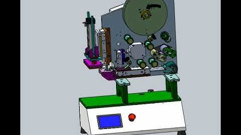 Semi-automatic high precision plane labeling machine||3Dmodel design||Packing machine#000001