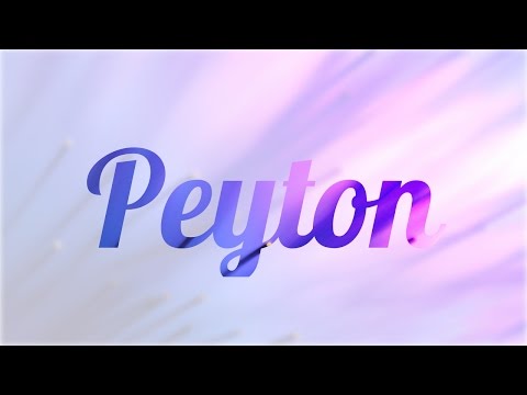 Vídeo: Significado Del Nombre Peyton