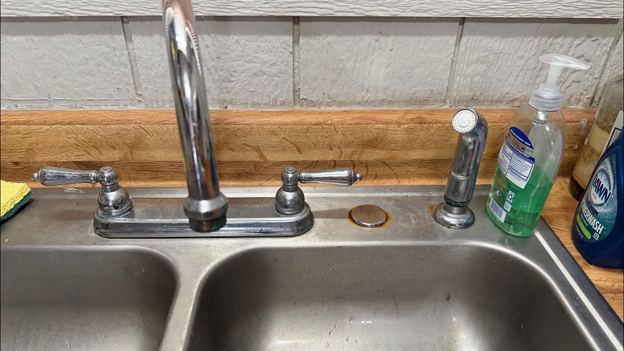 Заглушка/заглушка для кухонной мойки Danco. Фото до и после. 